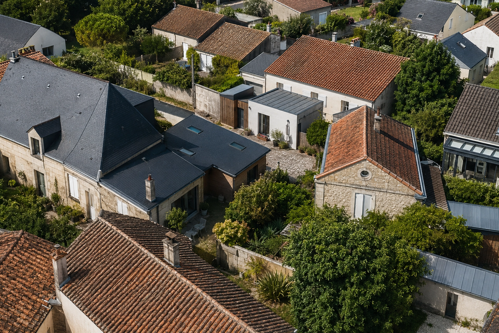 Différents types de toitures typiques de la Gironde présentés pour le nettoyage SAPA